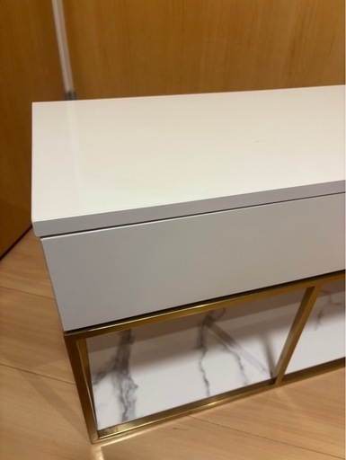 Francfranc フランフラン レーヌ TVボード テレビ台ゴールドフレーム