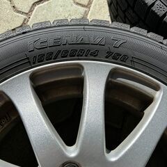 【美品 155/65R14】ホイル付スタッドレスタイヤ4本セットの画像