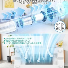 超軽量＆パワフル✨コードレス掃除機 550g・強力吸引18000Paの画像