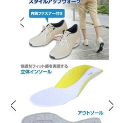ミズノ　24cm　ウォーキングシューズの画像