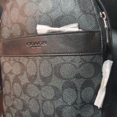 COACH(コーチ) ボディバッグ メンズバッグ 斜め掛けショルダー F54787 CQ/BK チャコール×ブラックの画像