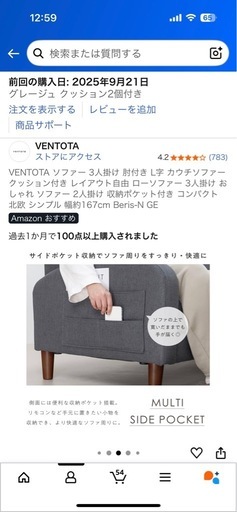 もう頼むから買ってくれ。邪魔。ソファー3人掛け