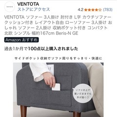 もう頼むから買ってくれ。邪魔。ソファー3人掛けの画像