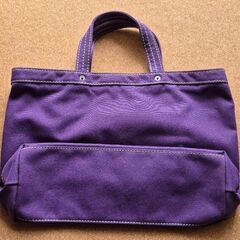 美品　コンバース紫バッグの画像