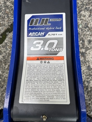 ARCAN 3t (2721kg) 3トン HJL3000JP 油圧 フロアジャッキ ガレージジャッキ アルカン
