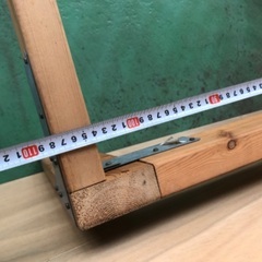 倉庫 収納棚 テーブル 作業台 木製 約50.5cm 高 x 108cm x 90.5cmの画像