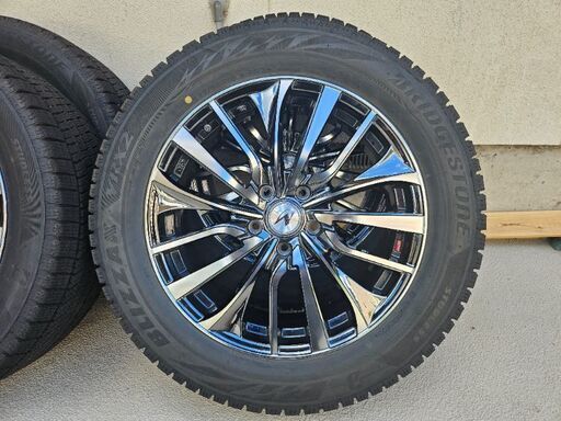 【美品 走行2000km】225/55R18 ブリザック VRX2 スタッドレス＋ウェッズアルミ4本セット