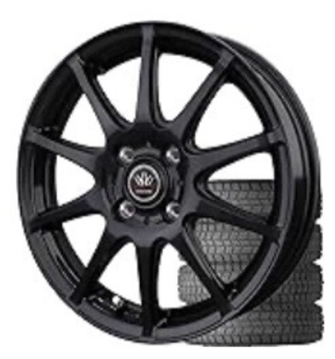 スタッドレスタイヤとホイルの4本セット　14インチ