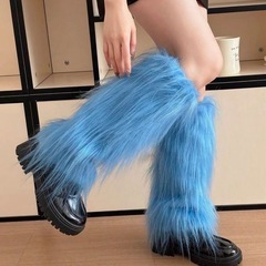 新品　ファーレッグウォーマーの画像