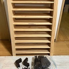 木製　柵の画像