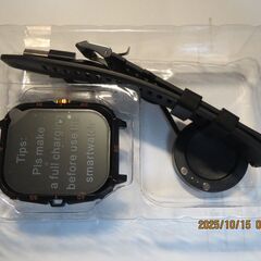 スマートウオッチ　新品未使用　画面は1.96インチ大型タッチパネル スマホとの連携管理可能　長期間連続使用可能の画像