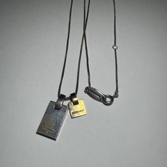 希少 BURBERRY k18 silver ペンダントトップ チェーン 銀製の画像