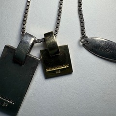 希少 BURBERRY k18 silver ペンダントトップ チェーン 銀製の画像