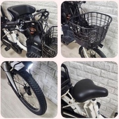 🌸美品🌸室内保管🌸ヤマハ 電動自転車 パスバビー子供乗せ  🌈新基準🌈u206の画像