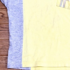 汚れあり【コンビミニ】半袖Tシャツ 100cm イエロー 黄色 男女兼用の画像