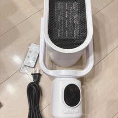 セラミックヒーター 冷暖両用 ファンヒーター リモコン操作 高さ調節可能の画像