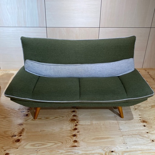 サンコウ ブラゴF  2.5人掛けソファ ファブリック　グリーン