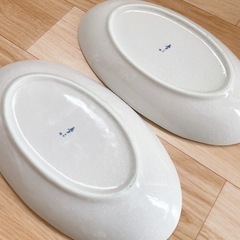 竹久夢二 桜模様 オーバル皿 2枚 和食器の画像