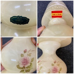 卓上ライト　大理石ライト　ドマン　スペイン製　中古品　ジャンク扱い　インテリア　点灯確認済みの画像
