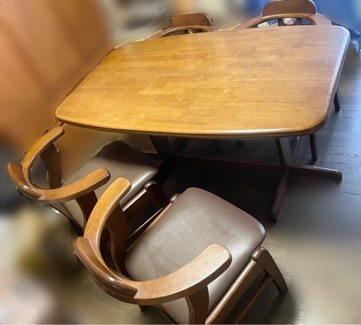 ダイニングテーブル 4人掛け 1枚板