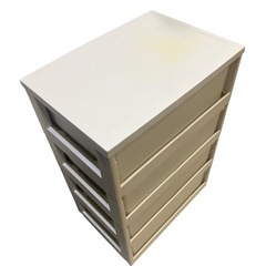 【ジ1015-08】中古美品‼️Wide Chest ワイドチェスト 4段（COD-554） パープル系 の画像