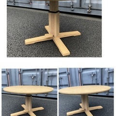 【お値下げOK】シギヤマ家具 「GRAND STAGE/グランドステージ」昇降ラウンドテーブル  の画像