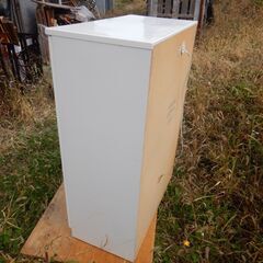 ニトリ　ファニチャー　重い　白　キッチン収納　事務用　多目的落　収納棚　テレビ台　80x45h115cm コンセントありの画像