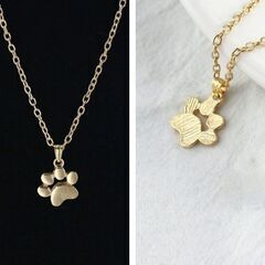 肉球ゴールドネックレス（新品）の画像