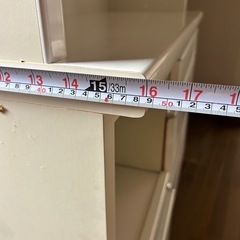 無料！食器棚　キッチン収納　電源二箇所　ホワイトの画像