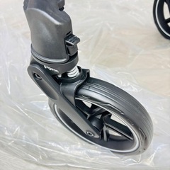 ［美品✨］　手洗い済み❗️ フレーム　タイヤ新品 ❗️　pigeon ベビーカー　ランフィ RB1  シングルタイヤ 両対面　オート四輪　 の画像