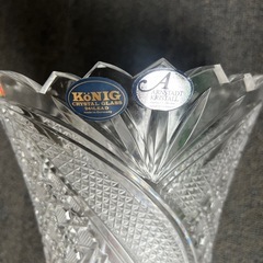 KONIG　ケニッヒクリスタル花瓶の画像