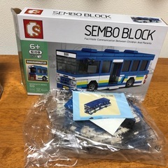 SEMBO BLOCK バスとトラックのセット　レゴ互換品　車の画像