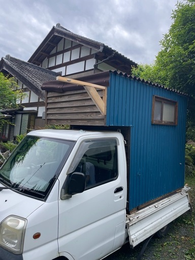 キャンピング小屋／軽トラに載せられる小型小屋