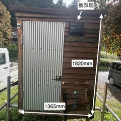 キャンピング小屋／軽トラに載せられる小型小屋の画像