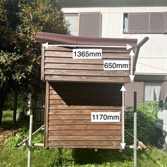 キャンピング小屋／軽トラに載せられる小型小屋の画像