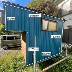 キャンピング小屋／軽トラに載せられる小型小屋の画像