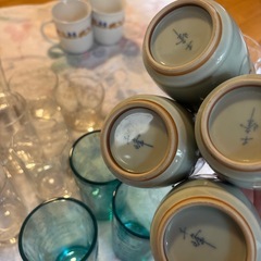16日午前まで　ガラスコップ　陶器マグの画像