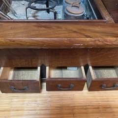 長火鉢 昭和レトロ 火鉢 木製 古道具の画像