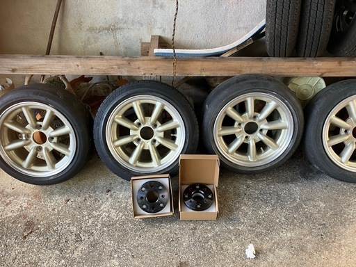 ワタナベ14インチ❗️100変換スペーサー込み