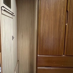 ハンガーバー付き衣装タンス　運び出し、引取に来てくださる方限定　の画像