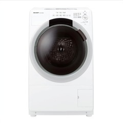 【10月限定】【SHARP ドラム式洗濯乾燥機 】ES-S7J-WL（左開き・クリスタルホワイト）の画像