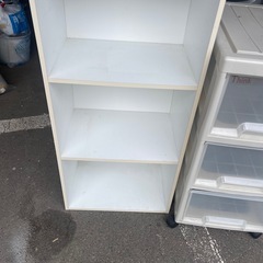 決まりました3段本棚✖️2台 と3段 衣類収納ケースの画像
