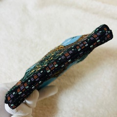 風景刺繍 がま口ポーチ タペストリー調 レトロ がま口 ポーチの画像