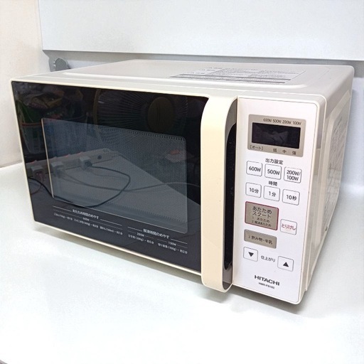 【美品】【動作確認済】HITACHI 電子レンジ 600W HMR-FS182 HITACHI 美品 電子レンジ HMR-FS182 高年式 2020年製 日立 電子レンジ