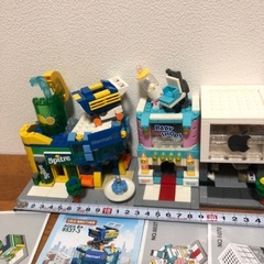 店 街 街並み LEGOレゴ互換品　街づくり　マクドナルド　スタバ コンビニの画像