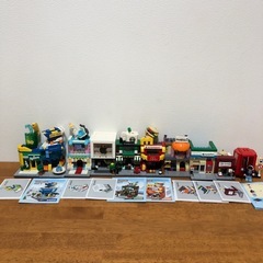 店 街 街並み LEGOレゴ互換品　街づくり　マクドナルド　スタバ コンビニの画像