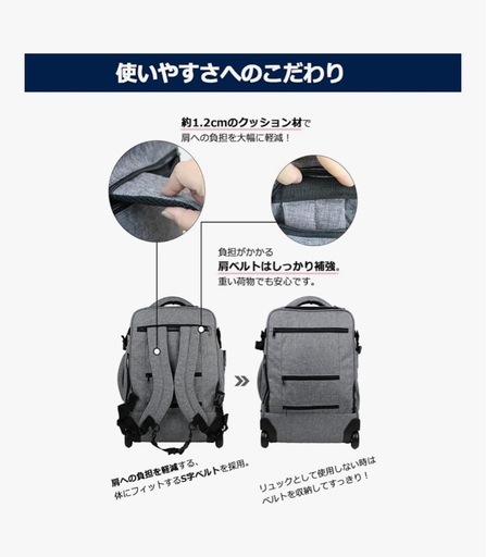 ほぼ未使用リュックキャリー　元値15980円