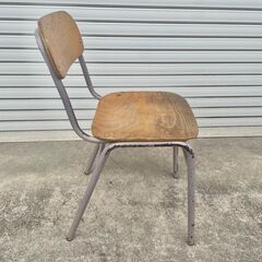 【那須町役場】小学校　学習椅子　昭和レトロ　児童椅子【管理番号331】の画像
