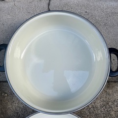 ノリタケ ホーロー 両手鍋 浅型26cm 3.5ℓ 花柄 ポップ レトロの画像