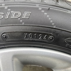 日産デイズ（三菱ekワゴン）純正アルミ＋タイヤ 一台分 バリ山の画像